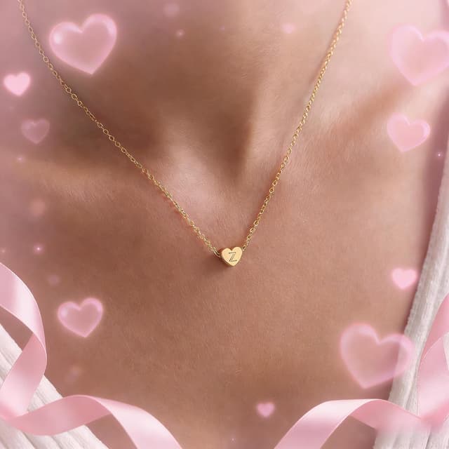 Detalle 2 de Turandoss Kette Buchstaben Halskette 40 cm