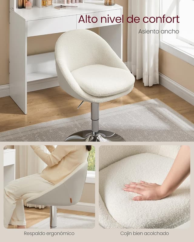 Thumbnail 3 de VASAGLE LJB100W01 Silla ajustable 5,5 cm