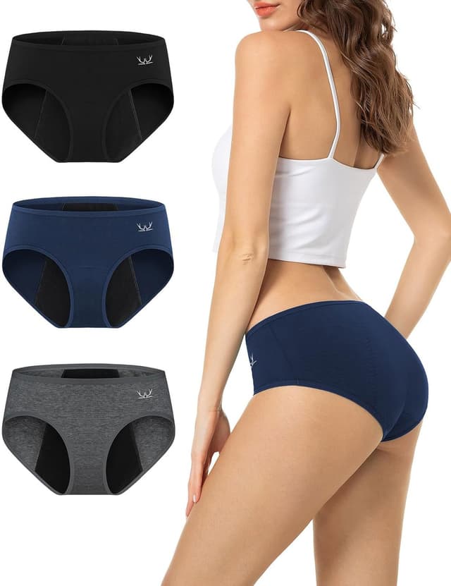 Thumbnail 1 de TANSTC Mutande Mestruali Donna Cotone 4 Strati