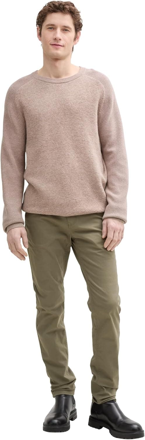 Detalle 1 de TOM TAILOR 1046967 Travis Slim Chino: pantaloni chino da uomo comodi e ben vestiti