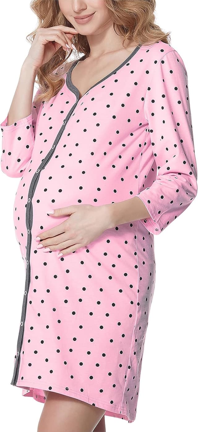 Thumbnail 6 de Be Mammy chemise de nuit maternité pour allaitement