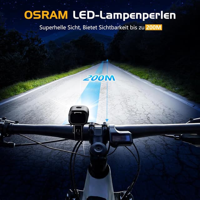 Thumbnail 1 de LED Fahrradlicht USB‑C mit 1000mAh Akku