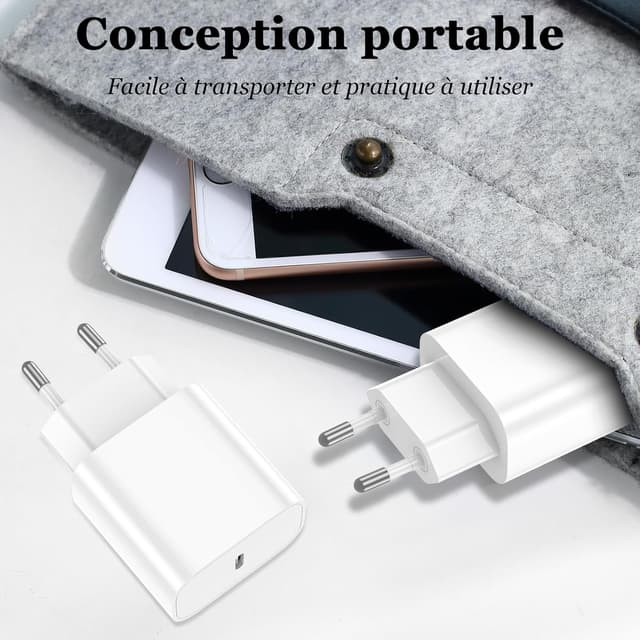 Thumbnail 3 de Chargeur Rapide USB C 2 pièces 2 m