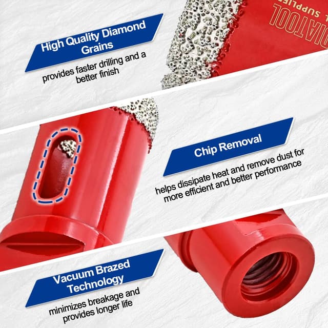 Thumbnail 4 de Diamant Fliesenbohrer 40mm M14