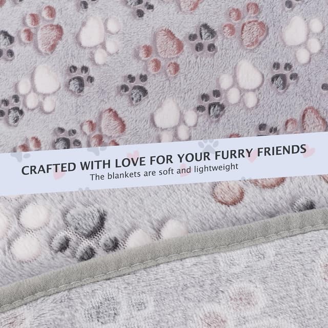 Thumbnail 4 de BVAGSS Kleine Flauschige Hundedecke 60 × 40 cm Grau