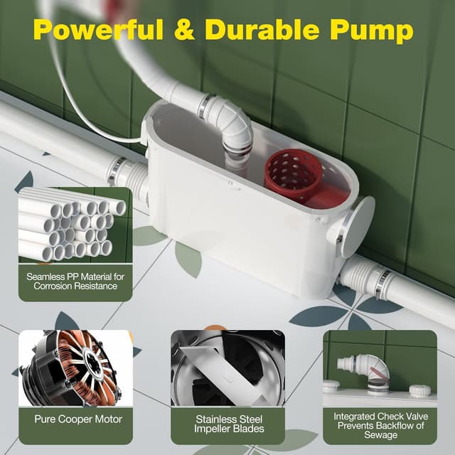 Thumbnail 2 de Trituratore Sanitario 500W per WC sospeso