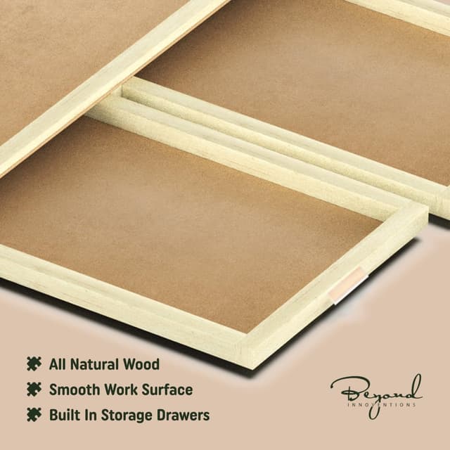 Thumbnail 5 de 1500 Piece Wooden Jigsaw Puzzle Board 35×28" 🧩