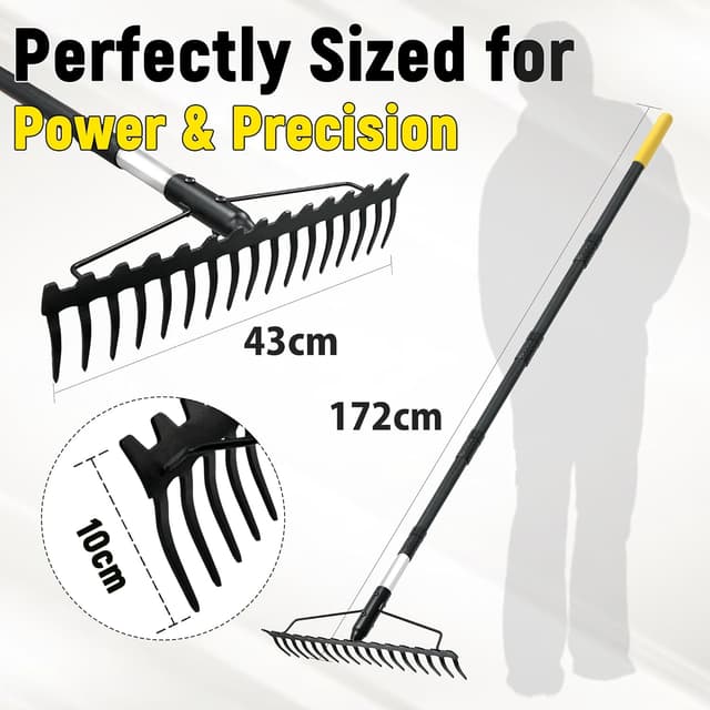 Detalle de BlumeTrec Bow Rake 172cm adjustable handle