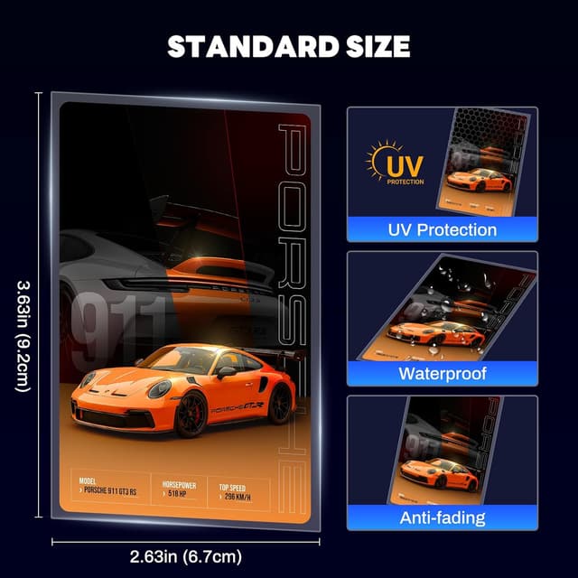 Detalle de Wcakby Standard Soft Kartenhüllen 66 x 91 mm