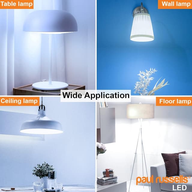 Detalle de paul russells LED GLS 8W A60 E27, 6-pack