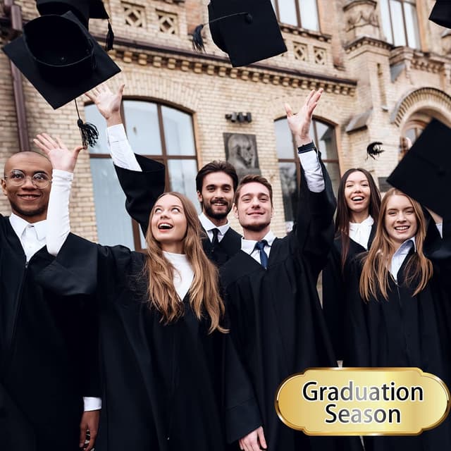 Thumbnail 4 de BOOSHMall Bachelor-Hut mit Quaste – verstellbare Abschlusskappe für Uni, Hochschule, Abitur & Promotion