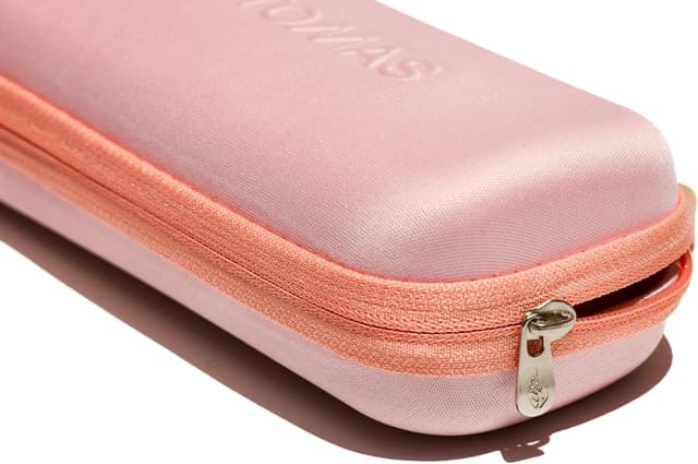 Detalle 2 de Muitomas Ombrellino pieghevole con custodia Peach Fuzzy: piccolo, antivento e per la pioggia