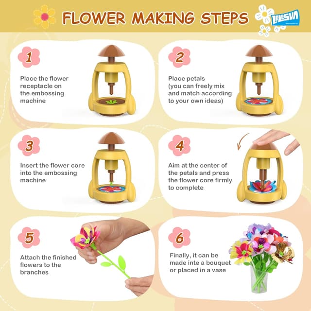 Thumbnail 2 de LELESUN DIY Fabric Flower Bouquets Kit