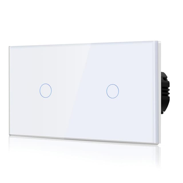 Detalle de BSEED Interruptor Tactil luz pared 1G 2V Blanco