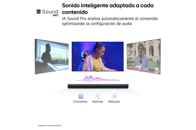 Detalle 2 de LG S60TR Barra de sonido 440W 5.1 con subwoofer