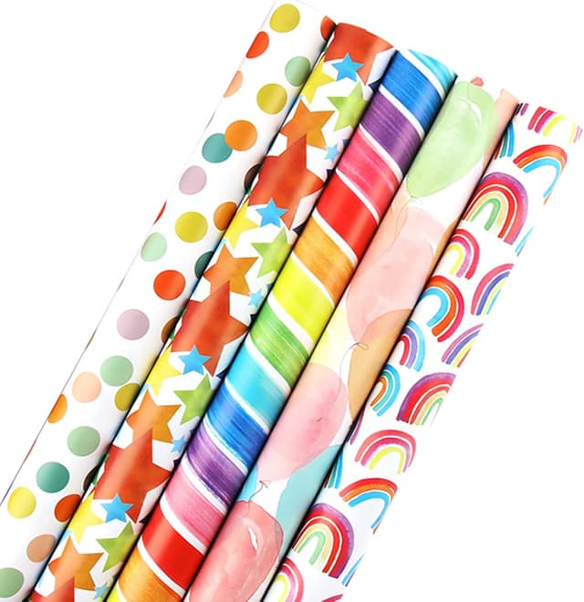 Imagen de HBell Wrapping Paper Rolls Gift Wrap en OfertitasTOP