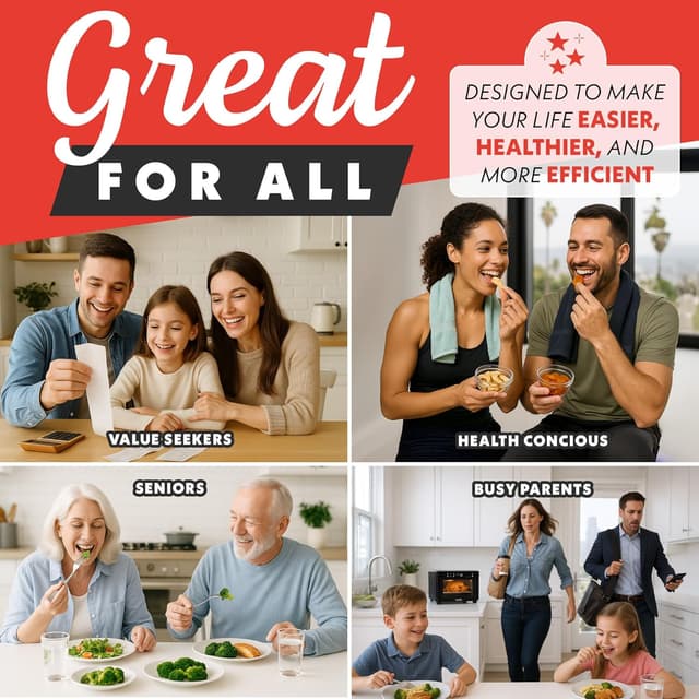 Thumbnail 6 de Gourmia Toaster Oven Digital Air Fryer 4-slice