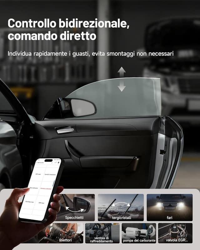 Detalle 2 de TOPDON TopScan Master Diagnosi Auto OBD2 Bluetooth con CAN FD/DoIP e accesso SGW per iOS e Android