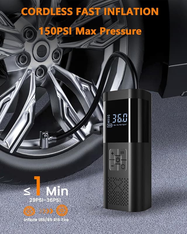 Imagen de SERVOMASTER Tyre Inflator 150 PSI Portable Pump en OfertitasTOP