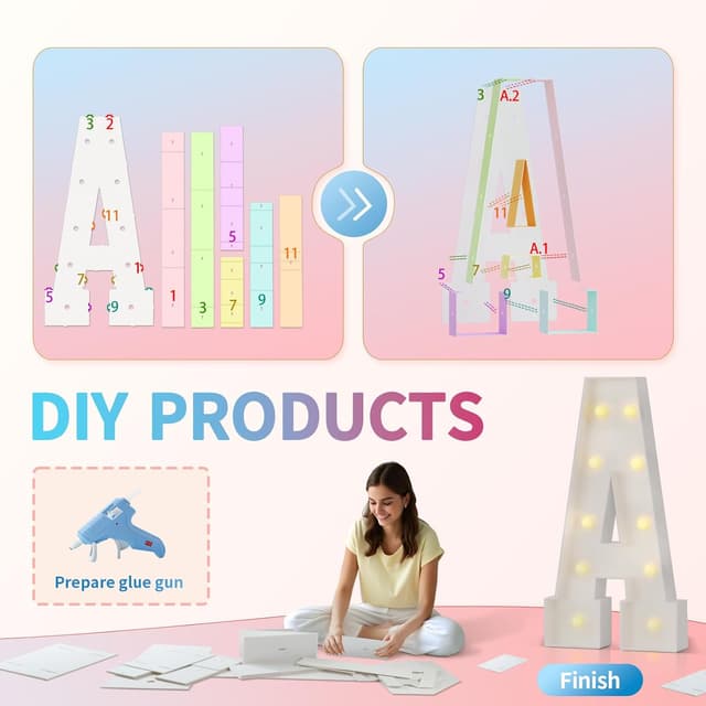 Detalle 2 de imprsv 4FT Marquee Letter C