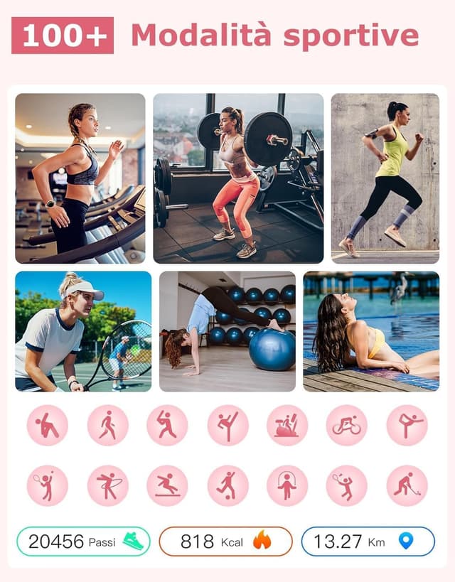 Detalle de SHANG WING smartwatch donna con SpO2