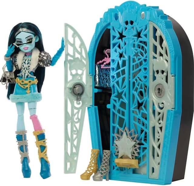 Thumbnail 6 de Monster High Skulltimate Secrets Hauntlywood Mysteries Clawdeen Wolf doll set (JBG80) with reveal closet and 19+ glam surprises