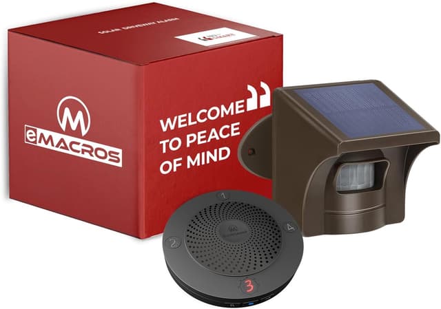 Imagen de eMACROS Solar Wireless Driveway Alarm ⚡ en OfertitasTOP