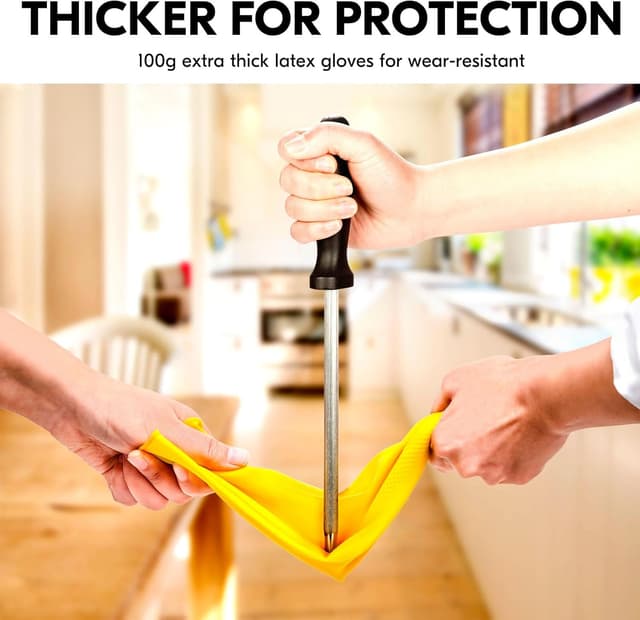 Thumbnail 3 de Vgo Reusable Cleaning Gloves M Yellow