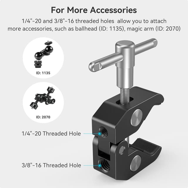 Detalle de SMALLRIG 735 Super Clamp 58 mm