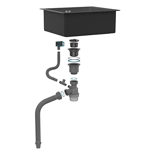 Thumbnail 6 de Ibergrif M85043B Fregadero 50×43 cm acero negro 🏠