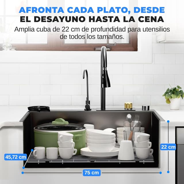 Thumbnail 1 de Serenelife fregadero cocina acero inoxidable