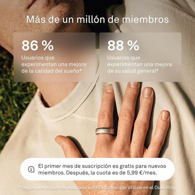 Thumbnail 6 de Oura Ring Gen3 Horizon — Anillo talla 11, 7 días ⌚