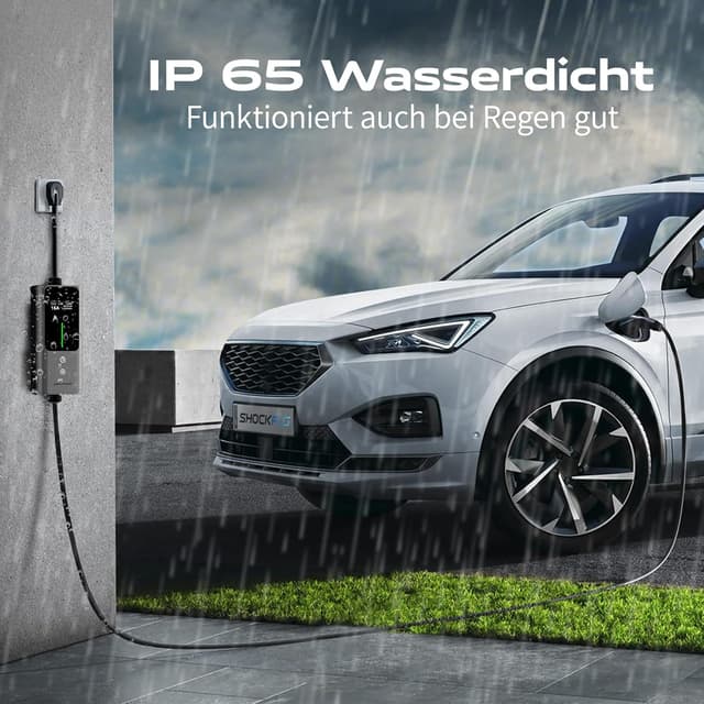 Detalle de VDLPOWEREU EV Ladekabel Typ 2 – 3,6 kW, 5 m, mit LED-Anzeige und IP65