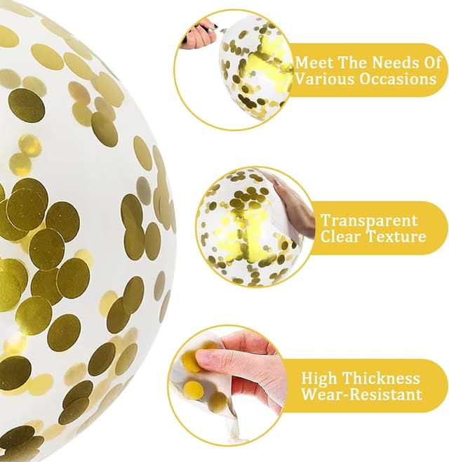 Detalle de Sage Green Gold Party Balloons 60 pack