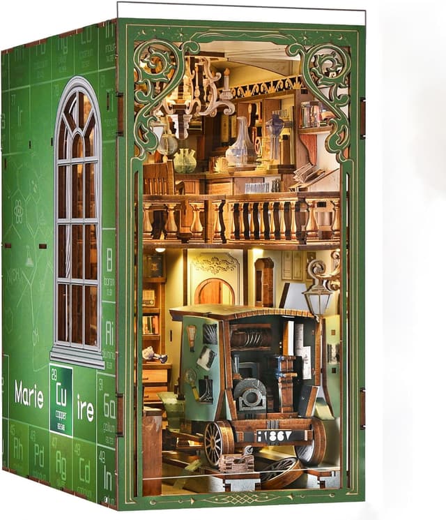 Thumbnail 6 de MiniCity Ember Castle Book Nook Kit – DIY miniature house bookshelf insert with extra warm LEDs and dust cover