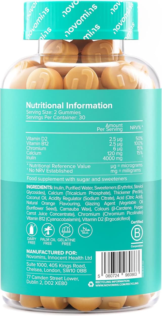 Detalle de Gommes à mâcher fibres 4000 mg