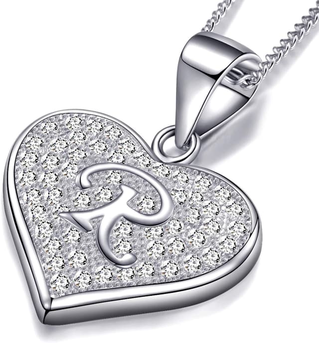 Detalle 2 de MASADA Collana con iniziale cuore 46 cm