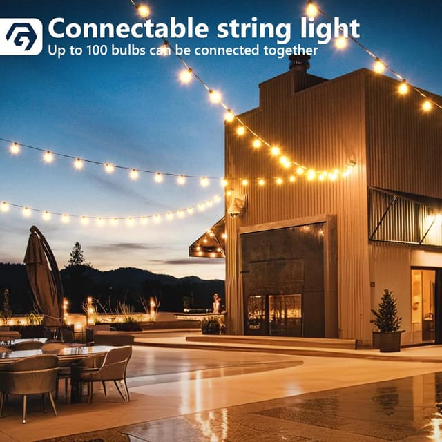 Thumbnail 6 de GPATIO LED Lichterkette Außen 50+2