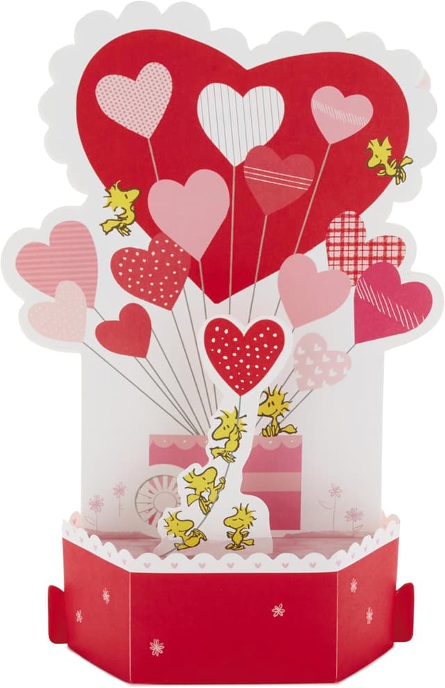 Detalle de Hallmark PEANUTS Valentines card 3D pop up