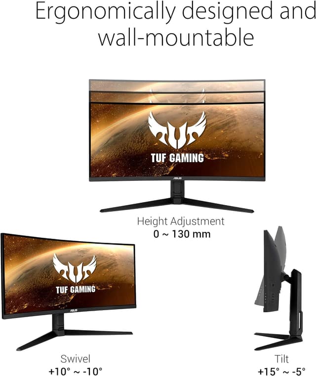 Thumbnail 3 de ASUS TUF VG34VQL1B 34-Inch Curved Gaming Monitor