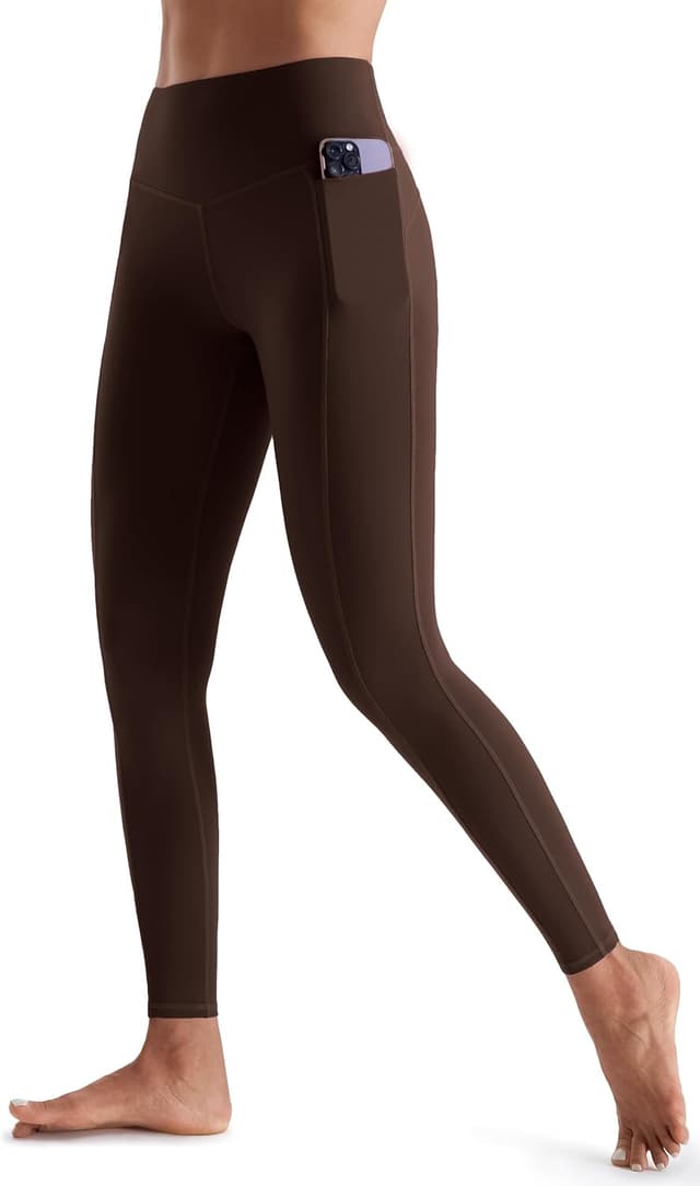 Detalle 2 de JOYSPELS women’s gym leggings with pockets – high waisted tummy control full length & capri style