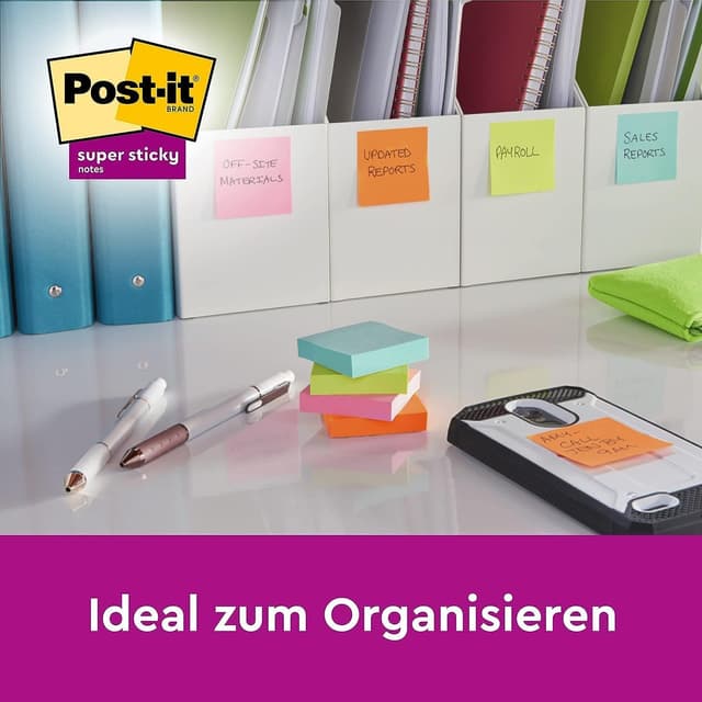Detalle de Post-It Super Sticky Notes 76 x 76 mm