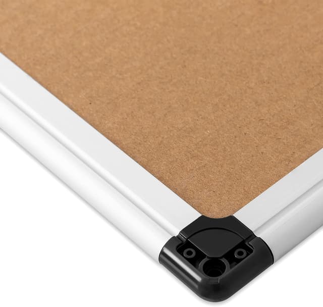 Thumbnail 6 de Amazon Basics Notizbrett aus Kork mit Aluminiumrahmen, 90 x 60 cm (rechteckig, silber)