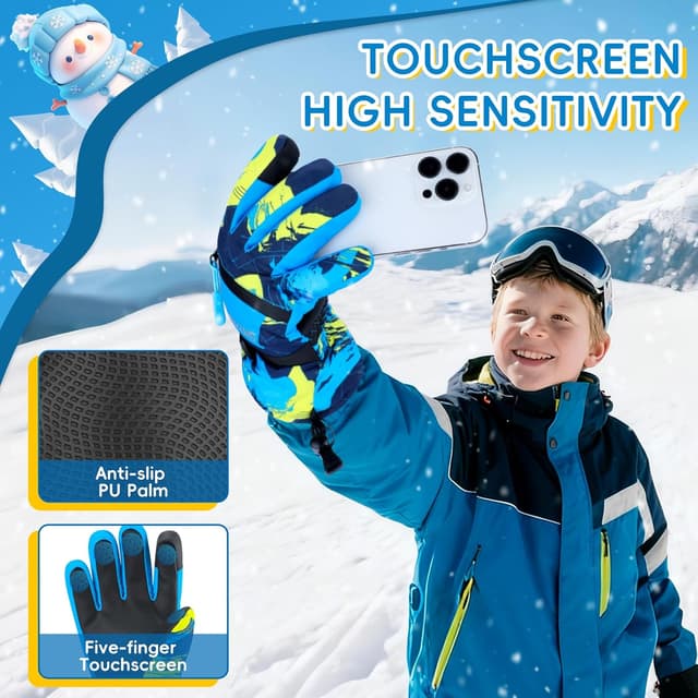 Thumbnail 5 de West Biking Skihandschuhe Kinder 3M Thinsulate, wasserdicht