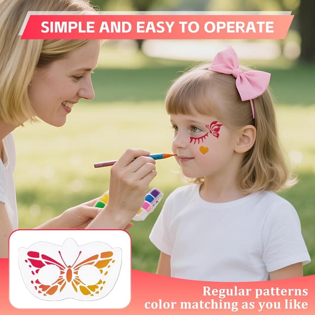 Thumbnail 3 de Hainue 36 Plantillas pintacaras 36 unidades