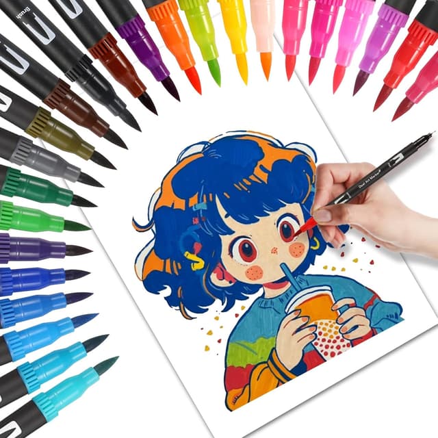 Thumbnail 1 de Jnyan Dual Brush Pinselmarker 24 Farben 🎨