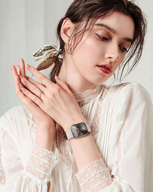 Detalle 2 de Apple Watch silicone strap 49mm Aquamarine