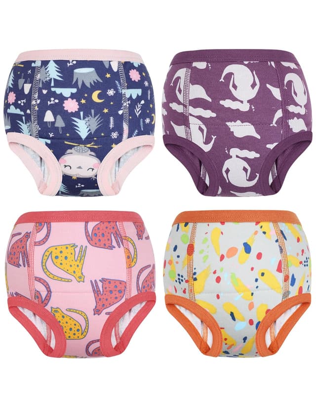 Detalle de FLYISH DIRECT Töpfchen-Trainingshose für Kinder (6-Lagen) – atmungsaktiv, auslaufsicher, Größe 90/2T