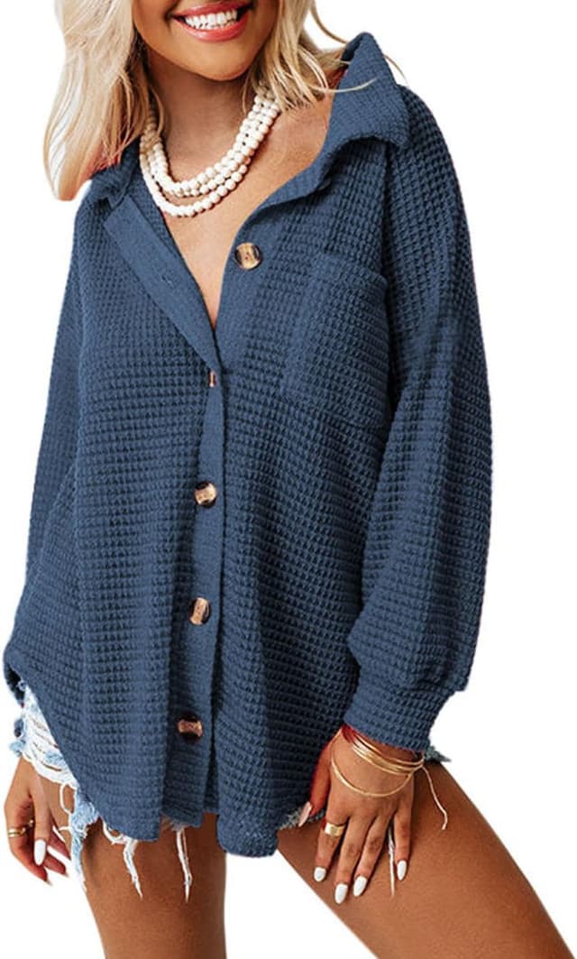 Thumbnail 5 de Dokotoo waffle knit shacket jacket