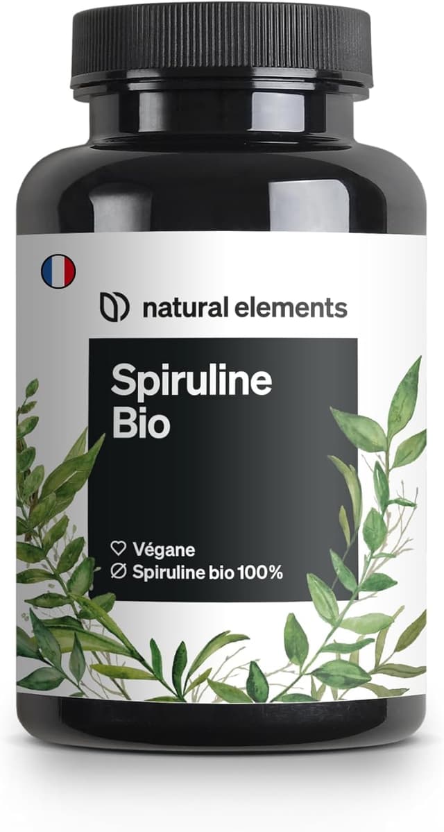 Detalle de Spiruline Bio 600 – 600 comprimés de spiruline bio riches en phycocyanine et protéines